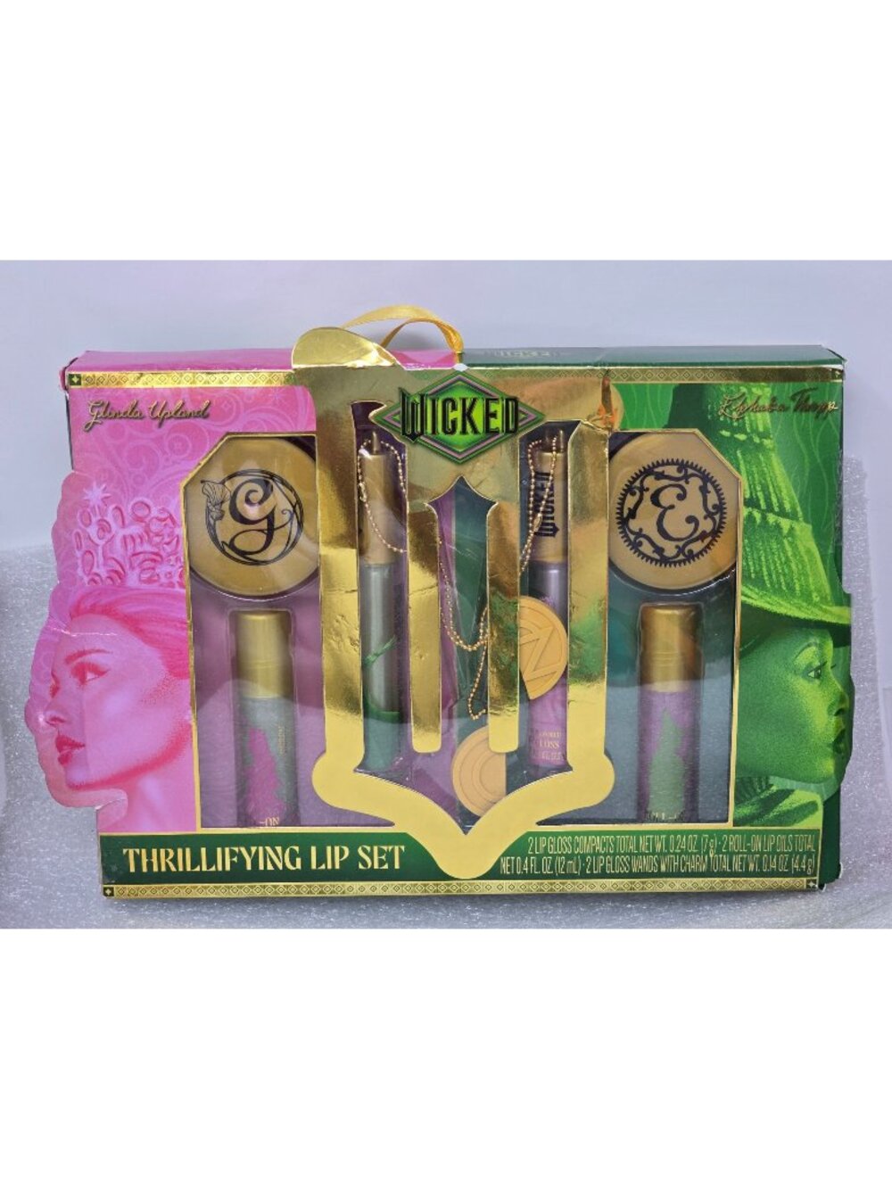 Wicked Thrillifying Lip Set Featuring Lip Gloss Compacts Roll-On Lip Oils Charms